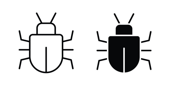 Bugs icon for web and app design, design element.