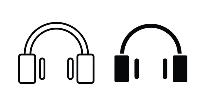 Ear muffs icon for web and app design, design element.
