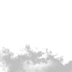 Fototapeta premium Realistic smoke explosion with dusty mist clouds and transparent vapour isolated on dark background atmospheric vector design art