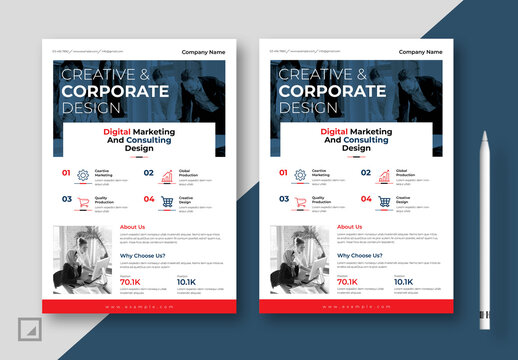 Digital Marketing Flyer Layout