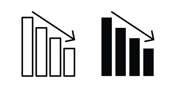 Reduction chart icon