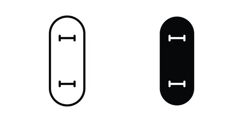 Skateboard icon for web and app design, design element. © Warpiya