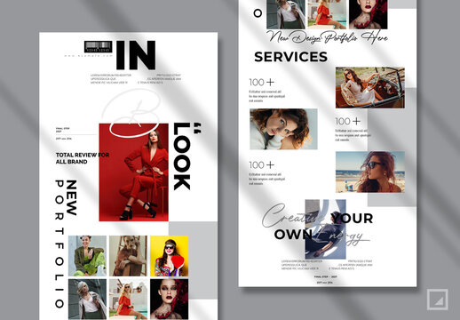 Portfolio Email News Letter Layout