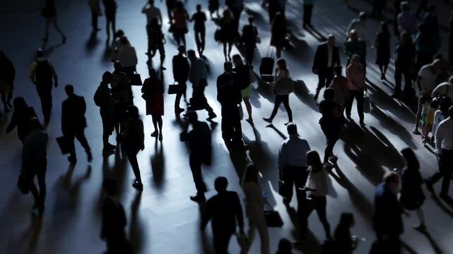 people walking in the city