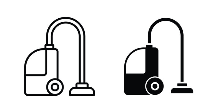 Vacuum cleaner icon for web and app design, design element.