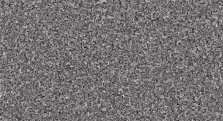 Fototapeta premium Complex grayscale pattern resembling densely packed brickwork a monochromatic textured background monochrome texture dense abstract geometric surface material