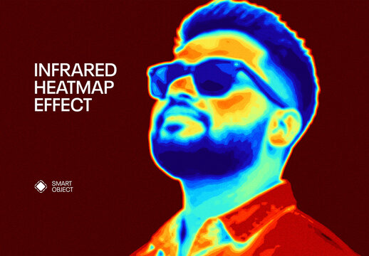 Infrared Heatmap Photo Effect