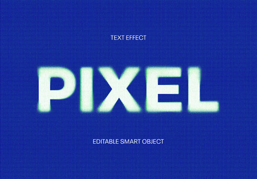 Pixel Text Effect