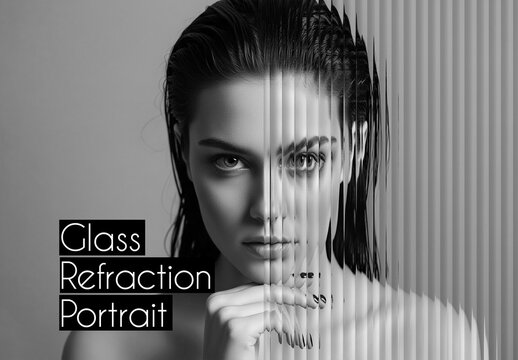 Black And Gray Glass Refraction Photo Effect