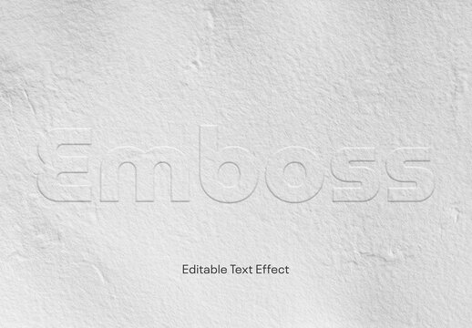 Paper Embossed Text Effect
