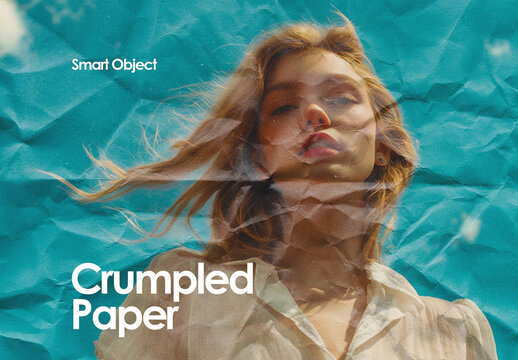 Crumpled Paper Photo Effect