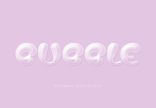 Inflatable Text Effect
