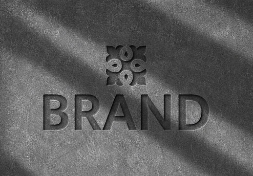 Stone Text Effect Template