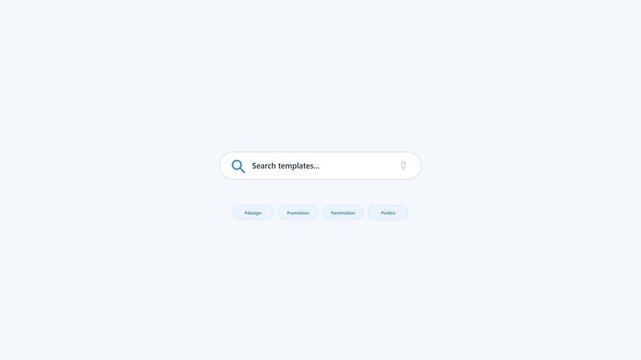 Minimalist search bar mockup for sleek digital applications