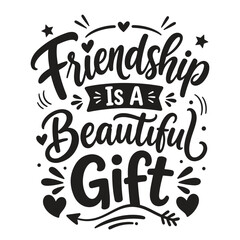 Fototapeta premium International Friendship Day Typography