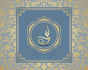 Oil lamp, Diwali greetings , royal Rajasthan, India  © SIRIUS*