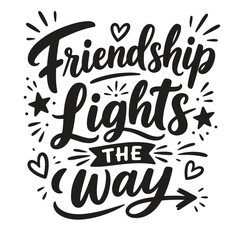 Fototapeta premium International Friendship Day Typography
