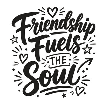 International Friendship Day Typography