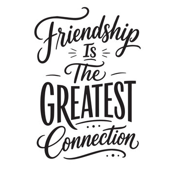 International Friendship Day Typography