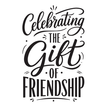 International Friendship Day Typography