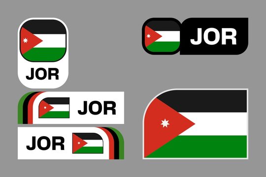 Jordan Flag Tournament Badge Set for 2026 World Cup with JOR Country Code.