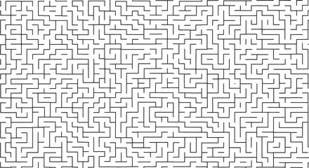 Obraz premium Intricate labyrinth pattern with winding pathways and dead ends on a white background maze complex pathway deadend puzzle