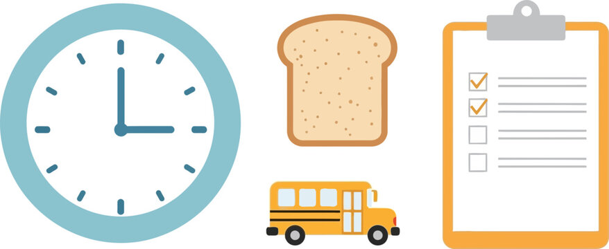 Getting back to school on time with a snack and schedule