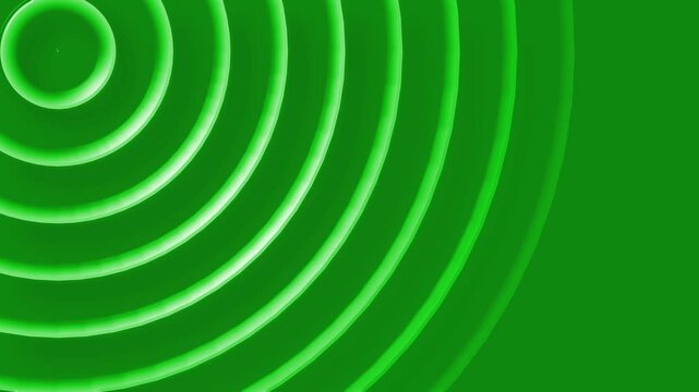 Soft concentric rings background animation, Concentric circular waves radiating from top-left corner on a minimalist