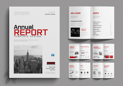 Annual Report Brochure Design Template
