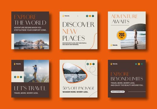 Explore The World Travel Post Layout