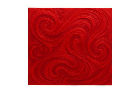 Swirling Red Pattern On Transparent Background
