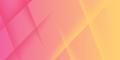 Fototapeta premium Abstract pink and orange gradient background with triangles. Technology is Geometric, corporate design background eps 10
