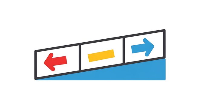Gradient Level Indicator with Directional Arrows for Progress
