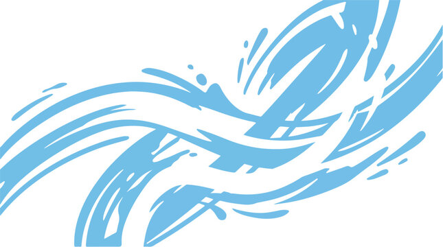 Abstract Argentina Nation Colors Brush Stroke Background Graphic - Light Blue and White Artistic Patriotic Design