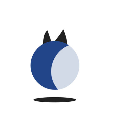 Blue berry on white bg