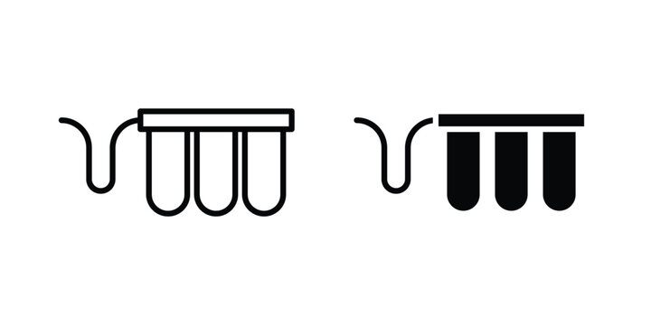 Water filtration icon graphic set. Vector icons