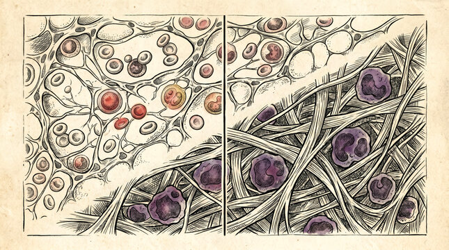 Blood Cells Microscopic View