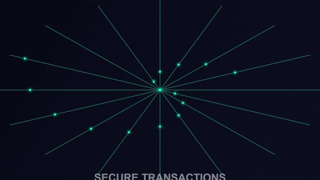 Digital token secure transaction animation