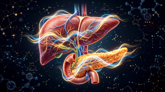 Human Liver And Pancreas Anatomy