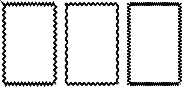 black and white frame with rope