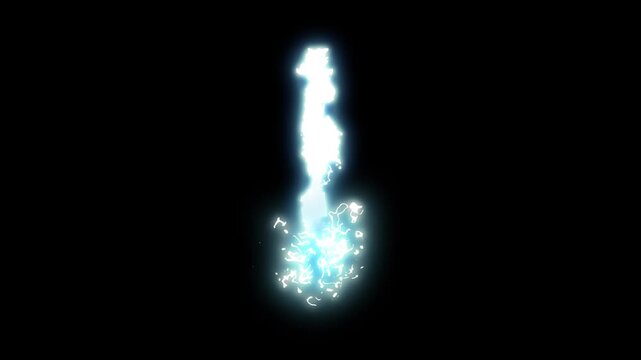 Electric blue lightning, blue Electric lightning spark loop effect animation, dynamic animated electric lightning bolt overlay transition. Multiple bolt flashes in dark atmosphere.