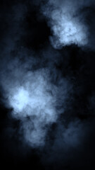 Fototapeta premium Blue smoke effect overlays. Design texture elements.