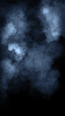 Fototapeta premium Blue smoke effect overlays. Design texture elements.