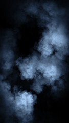 Fototapeta premium Blue smoke effect overlays. Design texture elements.