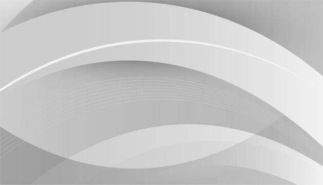 White abstract on gray background, White and Grey 3D Waves ripple to make a Multicolored abstract wallpaper. 3D Render with copy-space. Abstract white and grey modern square shape with Halftone.