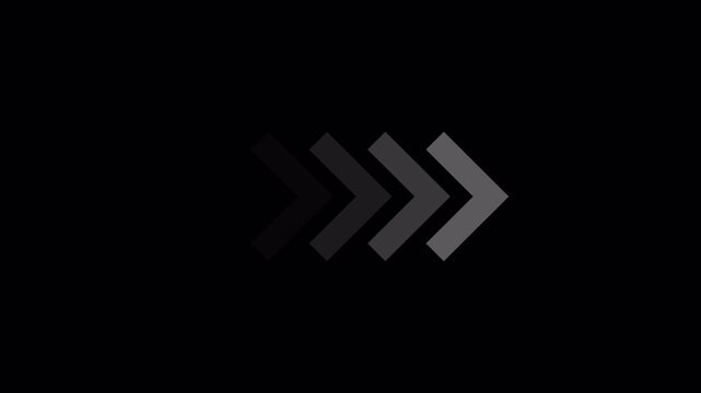 Arrow pointer icon animation on transparent background. 4k neon arrow video on a black background. Neon arrow sign. Set of neon arrows on white background with alpha channel in 4k. 