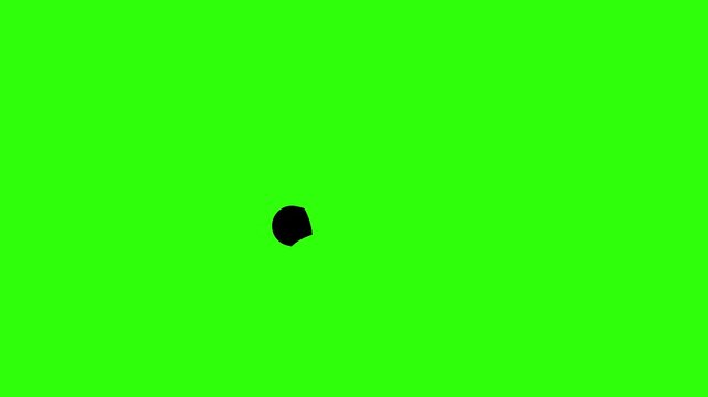 Green Tick mark icon animation on isolated black background. Check mark icon animation. right check mark icon transparent background. isolated tick mark or confirm icon animation. check mark ..