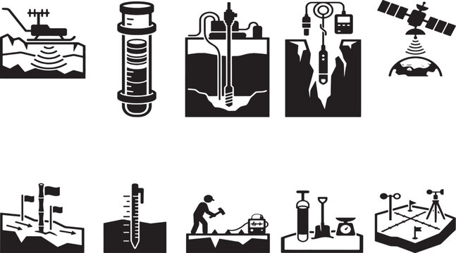 Scientific research and measurement equipment for geology and environmental science technology