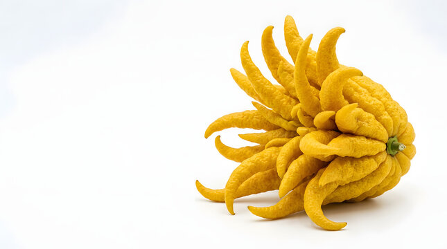 Sliced segments of exotic Buddhas hand citron