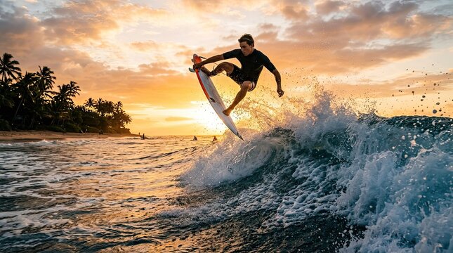 surfer on the beach